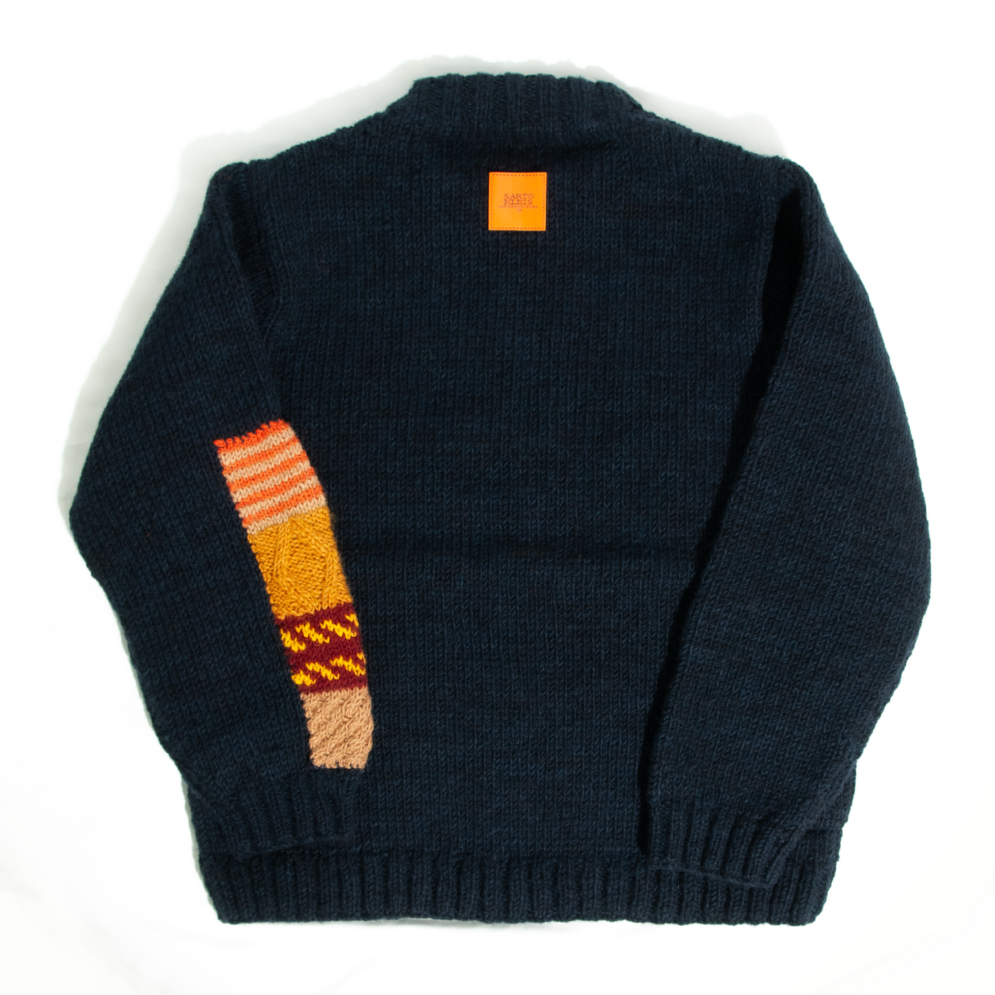 HIMALAYAN HAND KNIT×SARTO KLEIS PATCHWORK PULLOVER