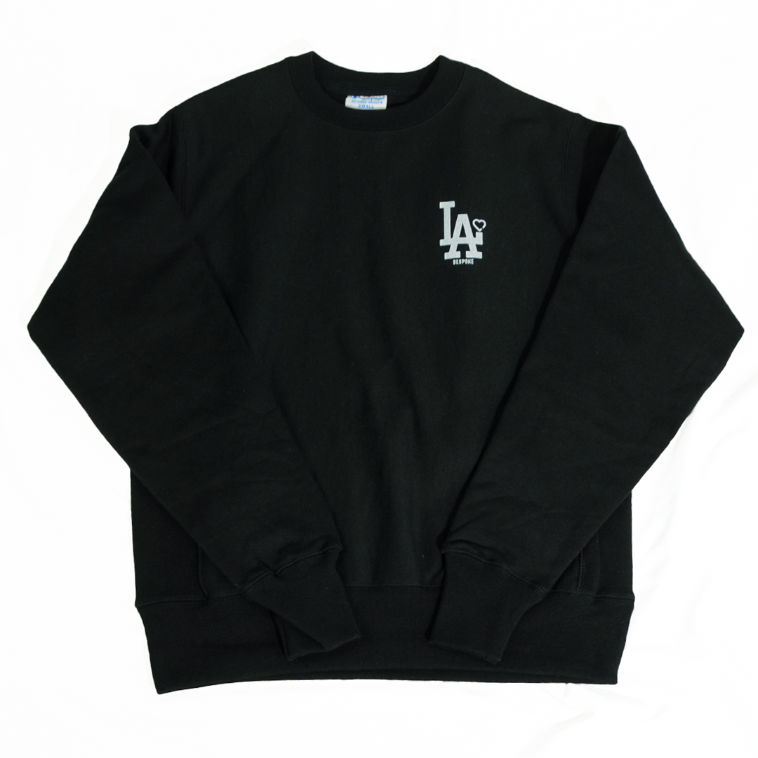 CH REVERSE WEAVE SWEAT SHIRTS(LA CUSTOM) BLACK