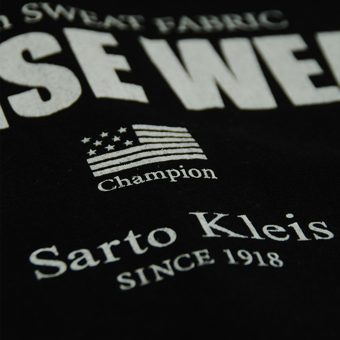 CH REVERSE WEAVE SWEAT SHIRTS(LA CUSTOM) BLACK