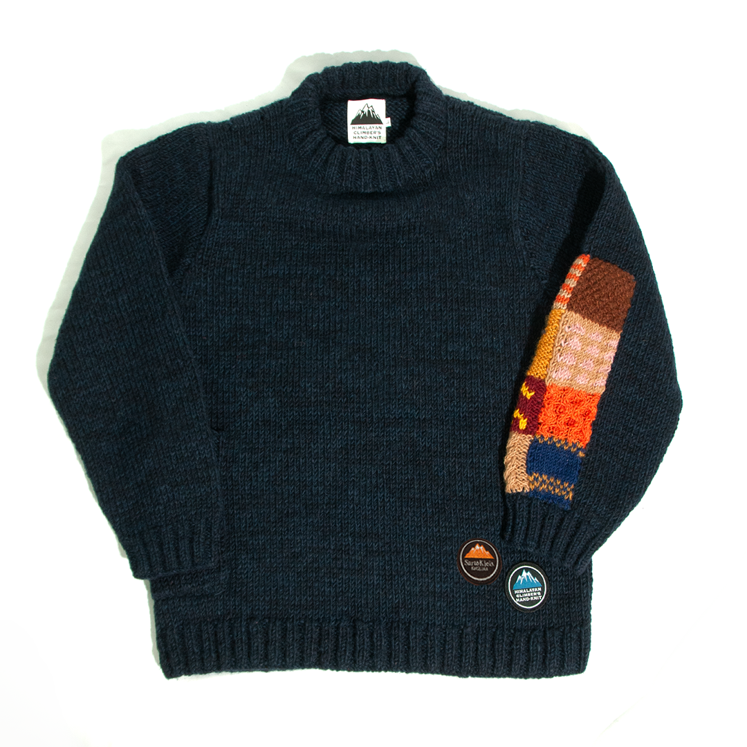 HIMALAYAN HAND KNIT×SARTO KLEIS PATCHWORK PULLOVER
